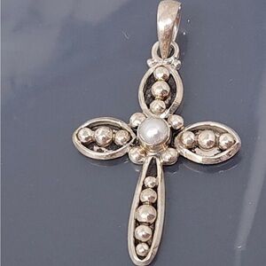 Vintage Silpada Silver Cross Pendant
